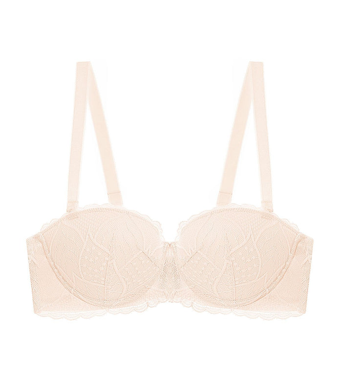 Style Double Push Wired Detachable Push Up Bra - FRESH POWDER