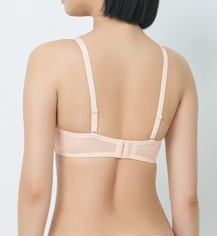 Style Double Push Wired Detachable Push Up Bra - FRESH POWDER