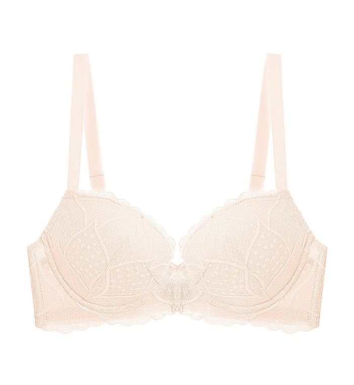 Style Double Push Wired Push Up Bra - FRESH POWDER
