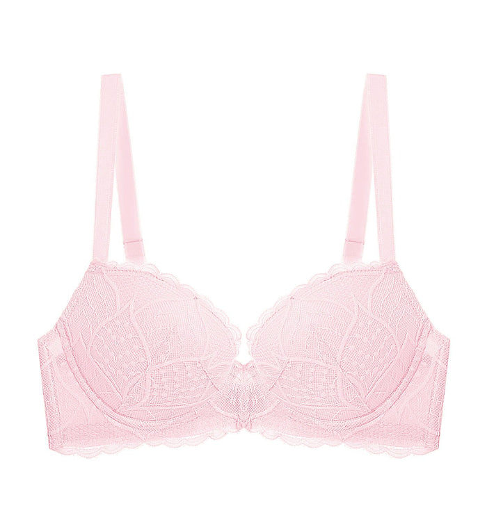 Style Double Push Wired Push Up Bra - ROSE