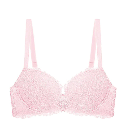 Style Double Push Wired Push Up Bra - ROSE