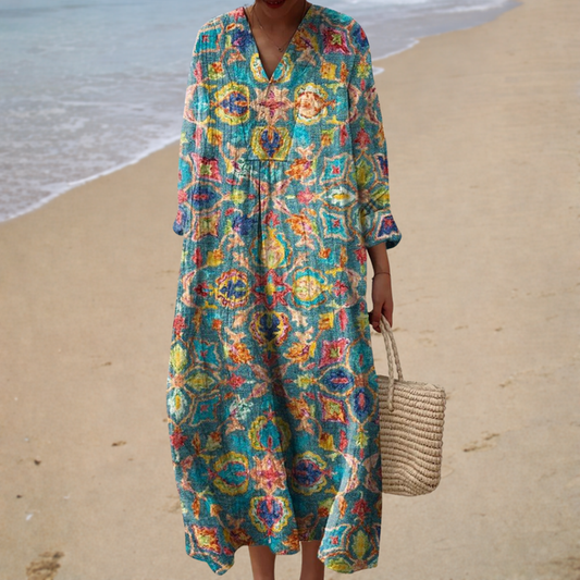 Summer Printed Dress that Enhances