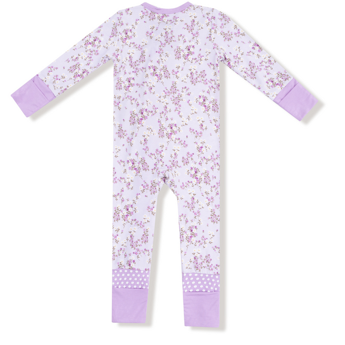 Sweet Dream Florals - 2 Way Zipper Bamboo Romper
