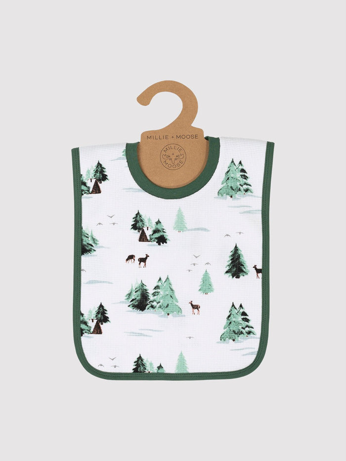 Thermal Cabin In The Woods Infant Bib - Millie + Moose