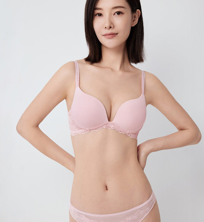 Tri-Air Lite Breeze Non-Wired Push Up Bra - ROSE