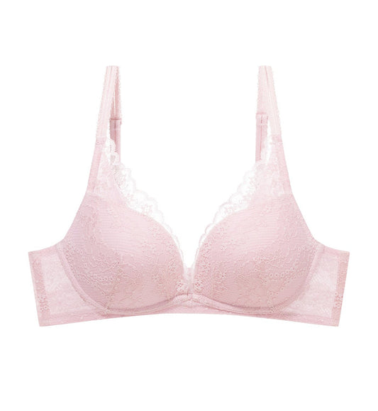 Tri-Air Lite Breeze Non-Wired Push Up Deep V Bra - ROSE