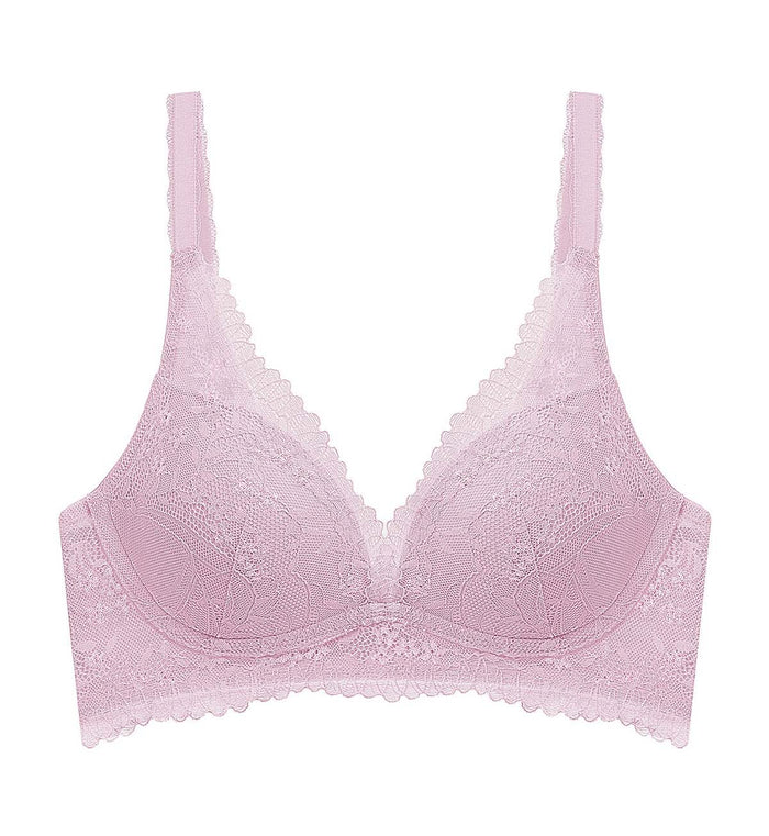 Tri-Air Lite Delight Non-Wired Push Up Deep V Bra - SEA FOG