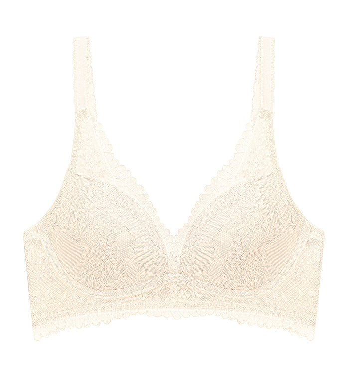 Tri-Air Lite Delight Non-Wired Push Up Deep V Bra - PAPIRO