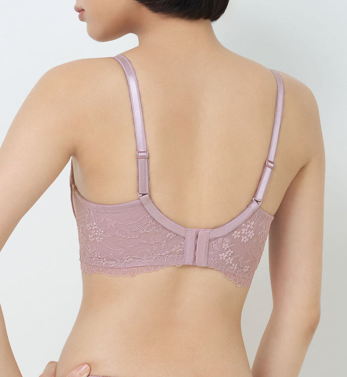 Tri-Air Lite Delight Non-Wired Push Up Deep V Bra - SEA FOG