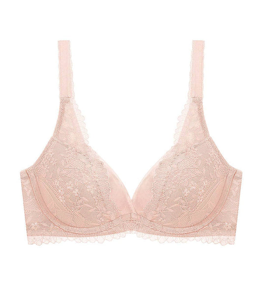 Tri-Air Lite Delight Wired Push Up Deep V Bra - SOFT MAUVE