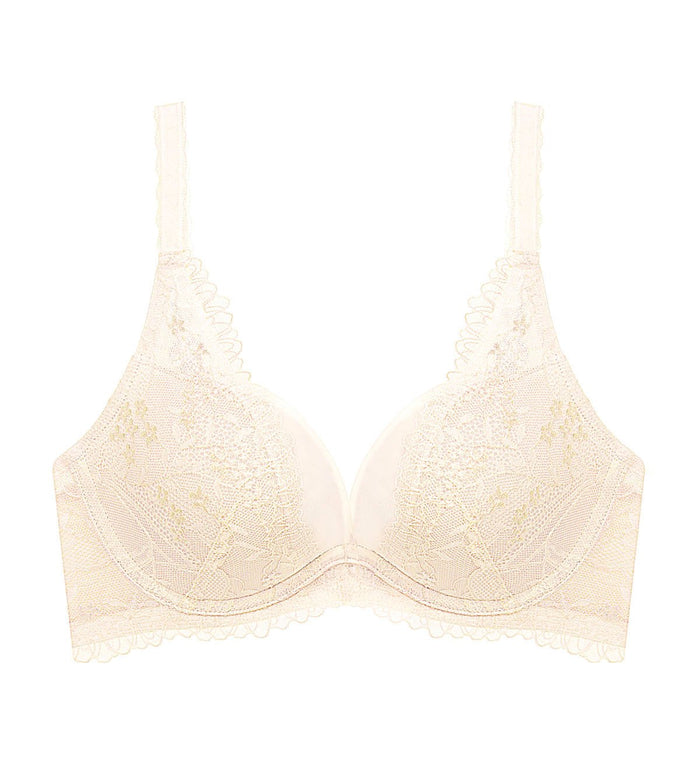 Tri-Air Lite Delight Wired Push Up Deep V Bra - PAPIRO