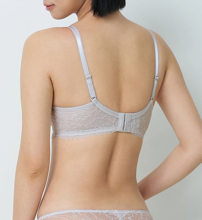 Tri-Air Lite Delight Wired Push Up Deep V Bra - WISTERIA