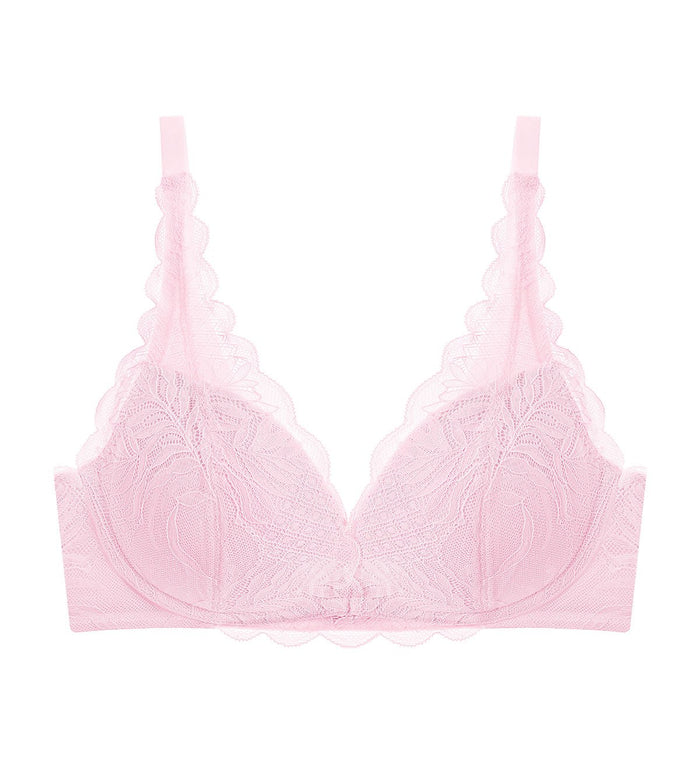 Tri-Air Lite Non Wired Push Up Deep V Bra - PINK VANILLA