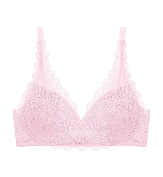 Tri-Air Lite Non Wired Push Up Deep V Bra - PINK VANILLA