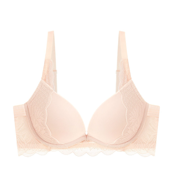 Tri-Air Lite Wired Push Up Deep V Bra - FRESH POWDER