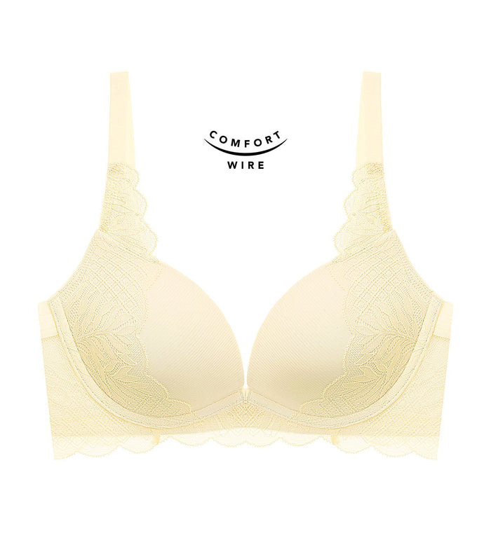 Tri-Air Lite Wired Push Up Deep V Bra - CHRYSANTHEME