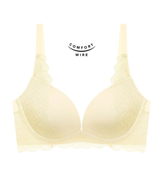 Tri-Air Lite Wired Push Up Deep V Bra - CHRYSANTHEME