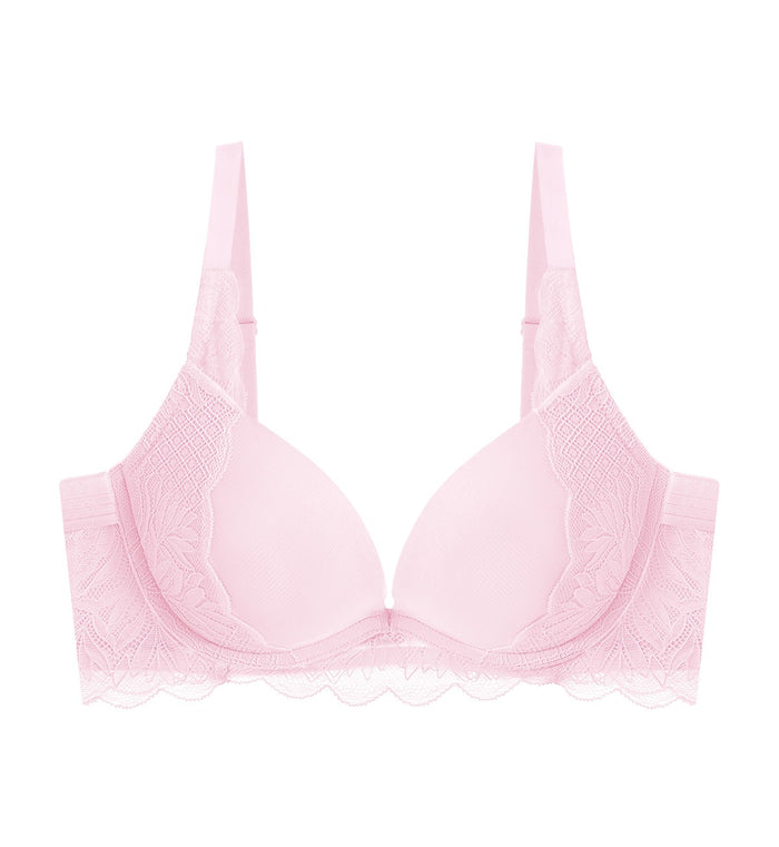 Tri-Air Lite Wired Push Up Deep V Bra - PINK VANILLA