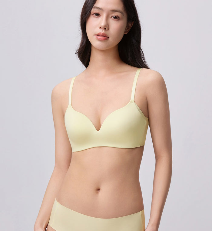 Tri-Zone 2.0 Non-Wired Padded Bra - PALE LEMON