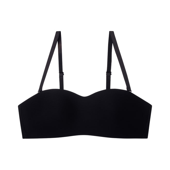 Tri-Zone 2.0 Non-Wired Padded Detachable Bra - BLACK