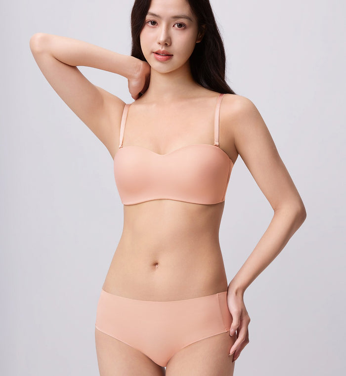 Tri-Zone 2.0 Non-Wired Padded Detachable Bra - NEUTRAL BEIGE