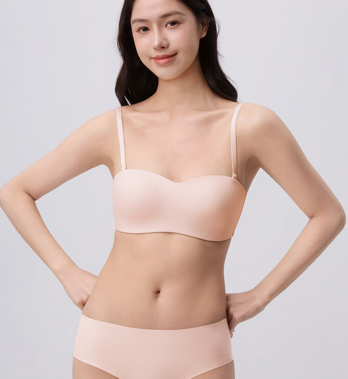 Tri-Zone 2.0 Non-Wired Padded Detachable Bra - BRUSHED PINK