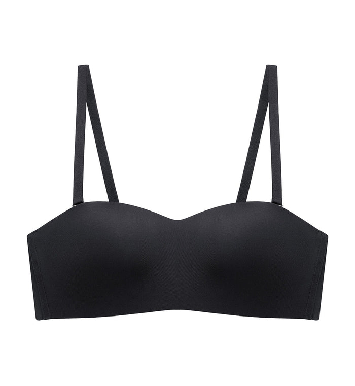 Tri-Zone Non Wired Padded Bra - BLACK