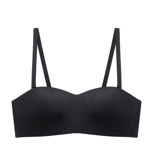 Tri-Zone Non Wired Padded Bra - BLACK