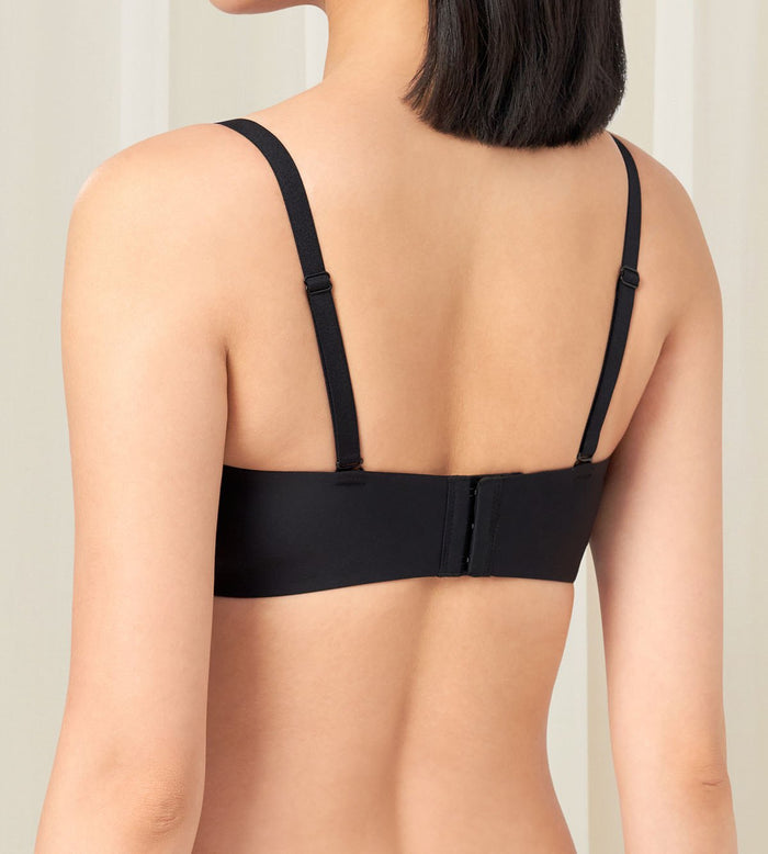 Tri-Zone Non Wired Padded Bra - BLACK