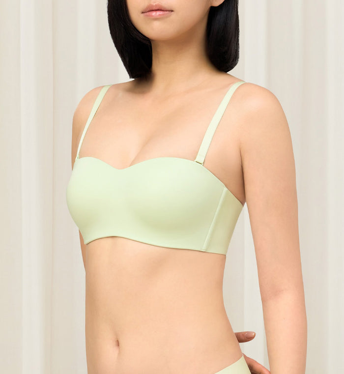 Tri-Zone Non Wired Padded Bra - SHERBET GREEN