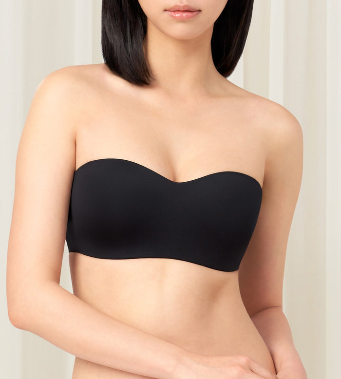 Tri-Zone Non Wired Padded Bra - BLACK