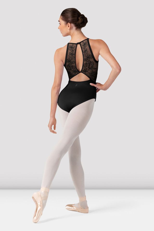 Tween Iris Floral Halterneck Leotard