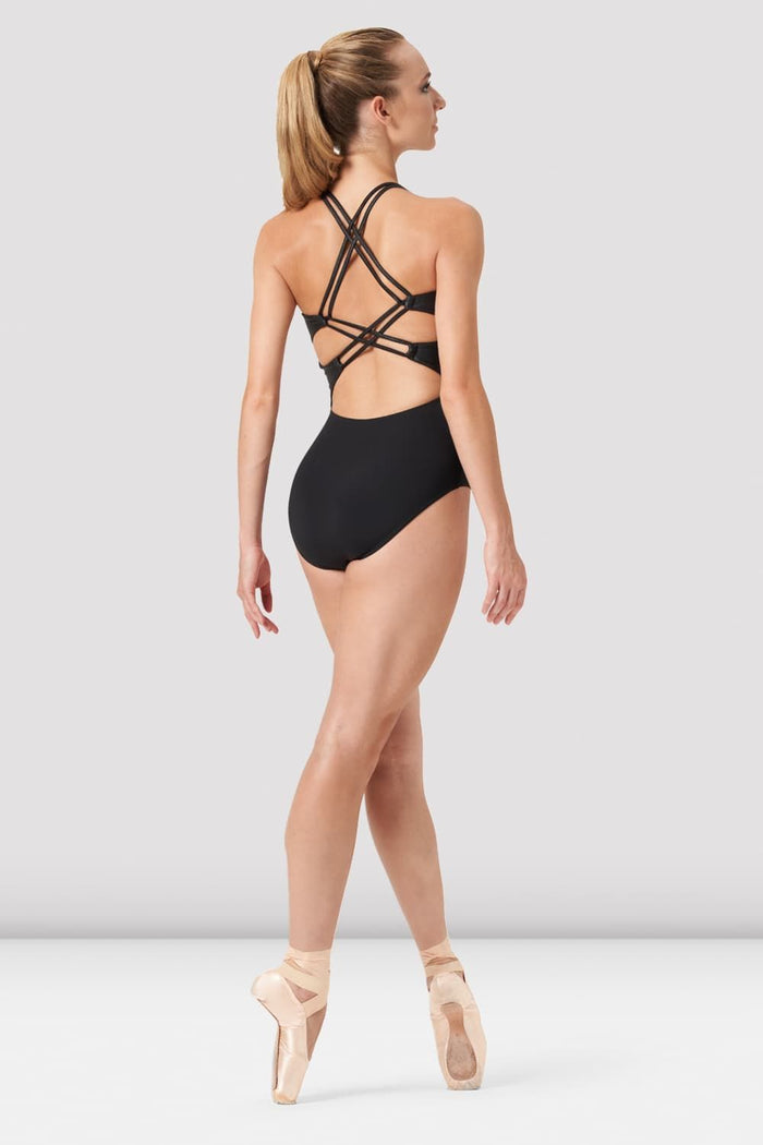 Tween Kari Double Strap Leather Look Leotard - BLOCH EU