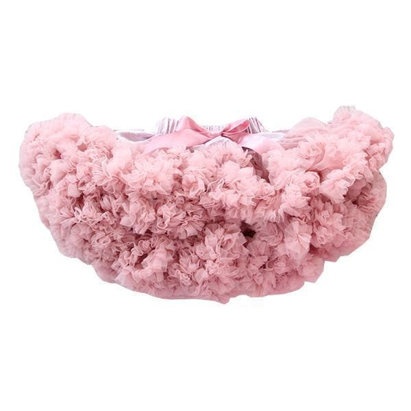 Dark pink tutu with layers of tulle and a stretchy waistband, perfect for twirling