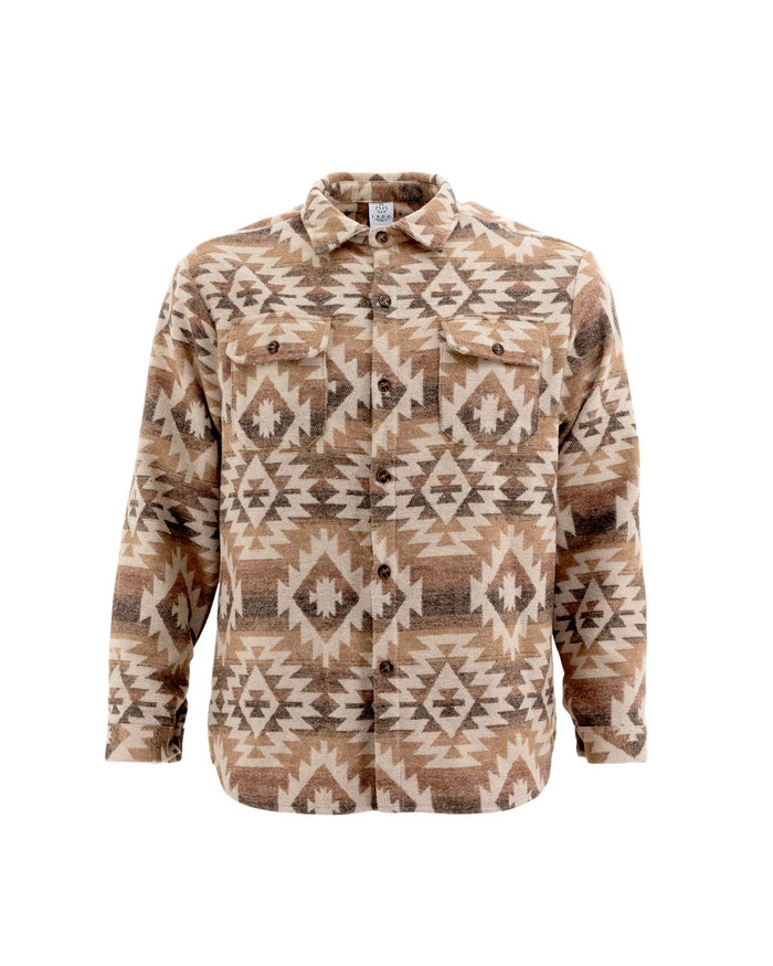 Unisex Aztec Jacket - Brown + Cream - Millie + Moose