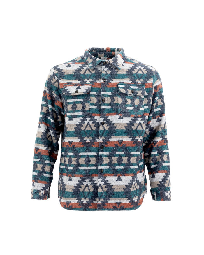 Unisex Aztec Jacket - Burnt Blue - Millie + Moose