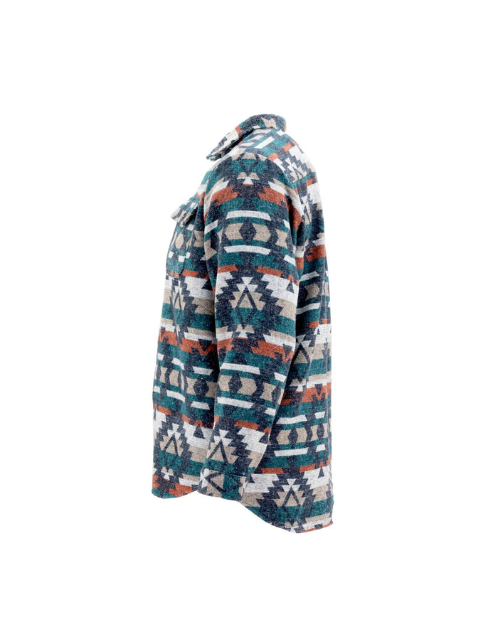 Unisex Aztec Jacket - Burnt Blue - Millie + Moose