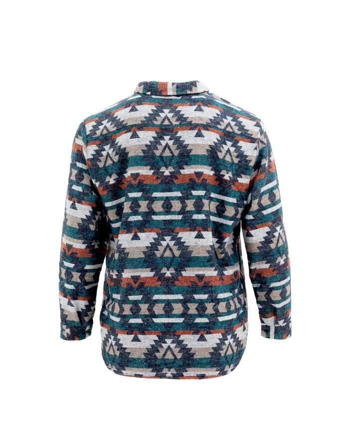 Unisex Aztec Jacket - Burnt Blue - Millie + Moose
