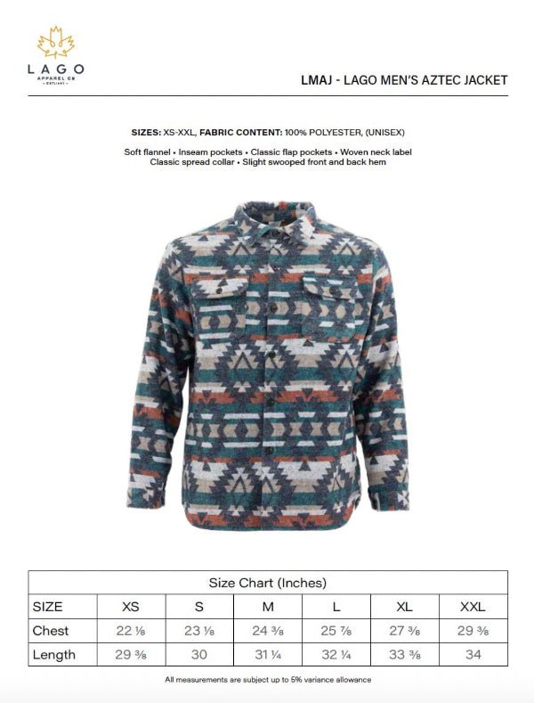 Unisex Aztec Jacket - Burnt Blue - Millie + Moose