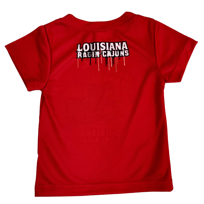 University of Louisiana Dripping Helmet Performance Tee