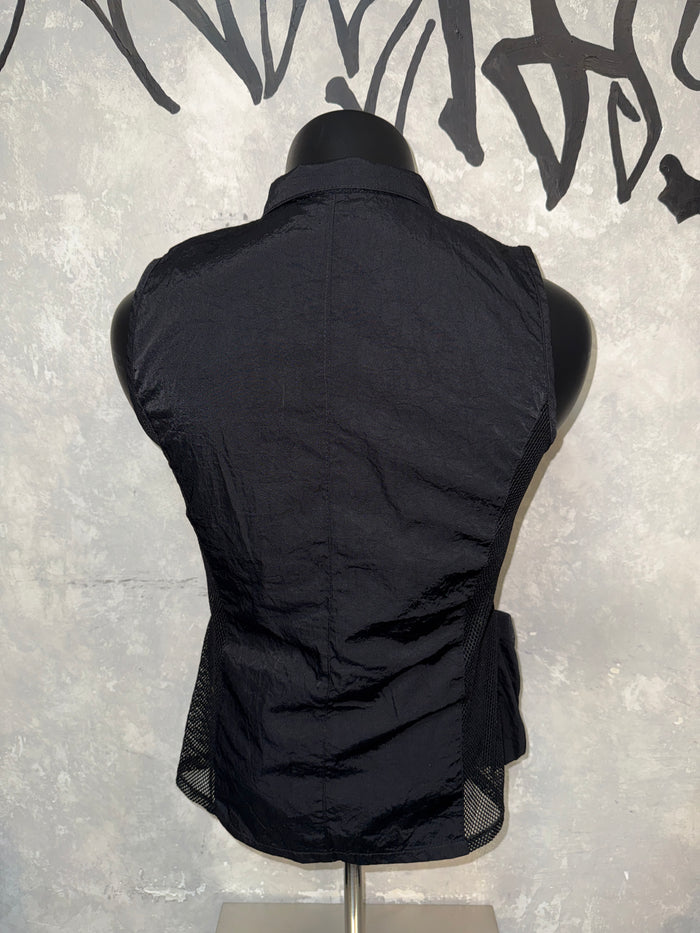 Vintage Fishnet Layered Vest