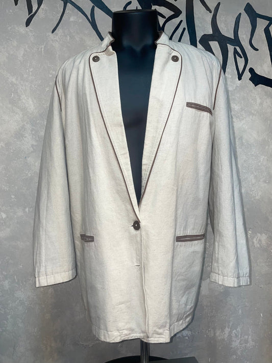 Vintage Linen Blazer