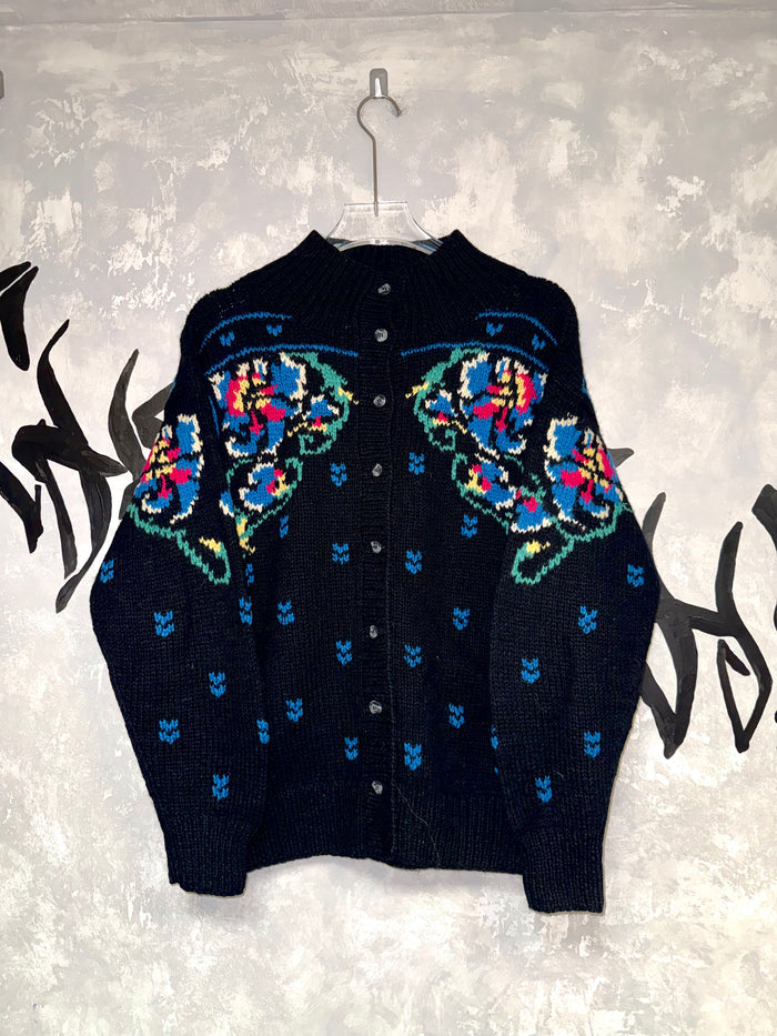 Vintage Patterned Knitting Jacket