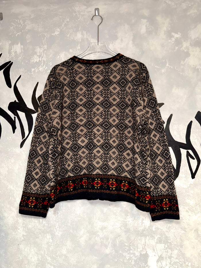 Vintage Patterned Knitting Jacket