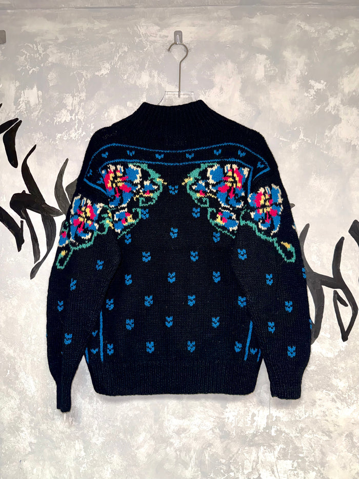 Vintage Patterned Knitting Jacket