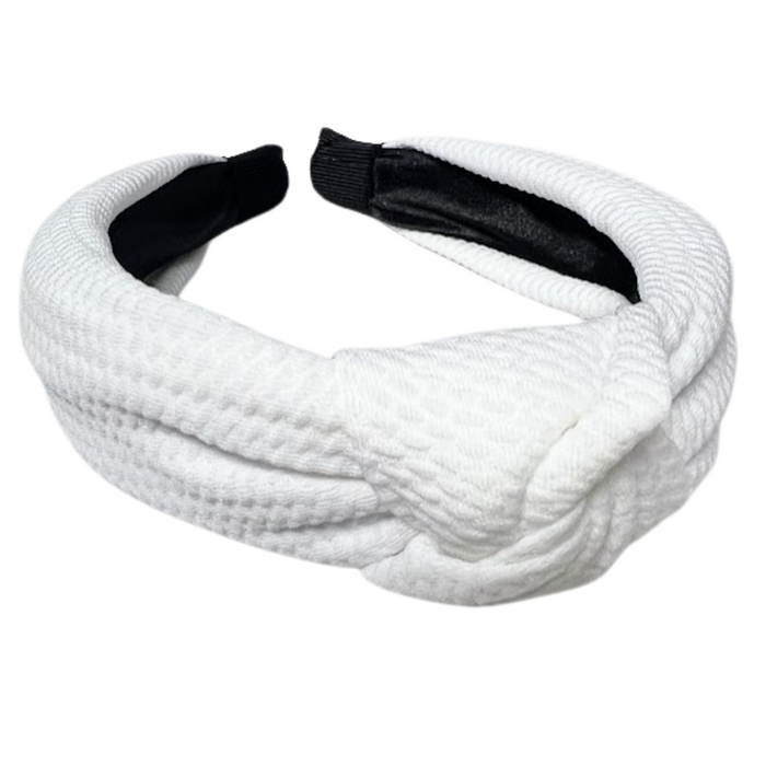 Wide Waffle Knot Headband
