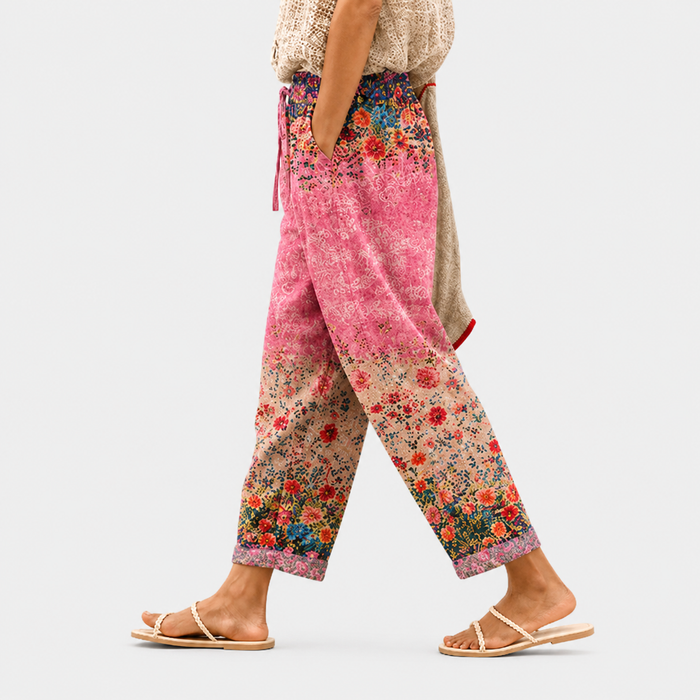 Wildflower Sunset Easy Pants