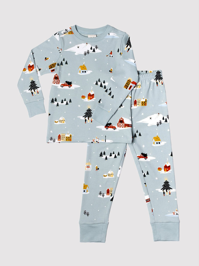 Winter Village Kids PJ Set - Millie + Moose