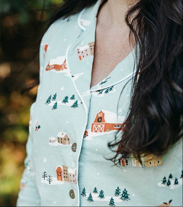 Winter Village — Women's PJ Shirt - Millie + Moose