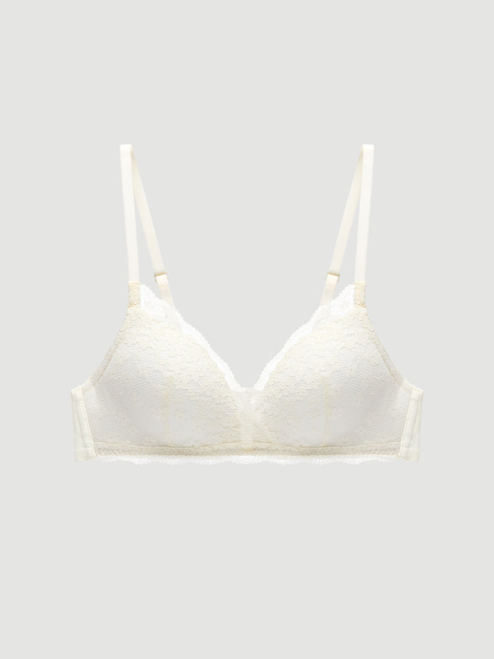 Wireless Push Up Lace Bra